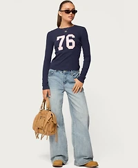 Edikted Womens 76 Long Sleeve T Shirt