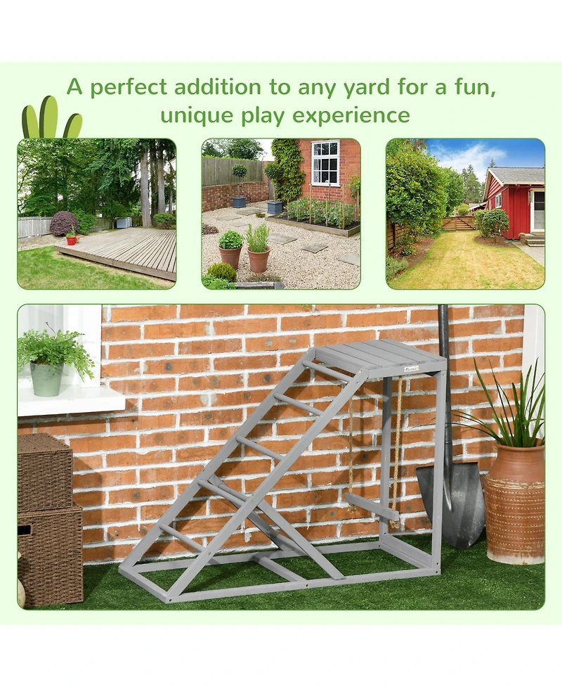 PawHut Chicken Activity Play Chicken Coop Toy Hen Accessory w/ Platform