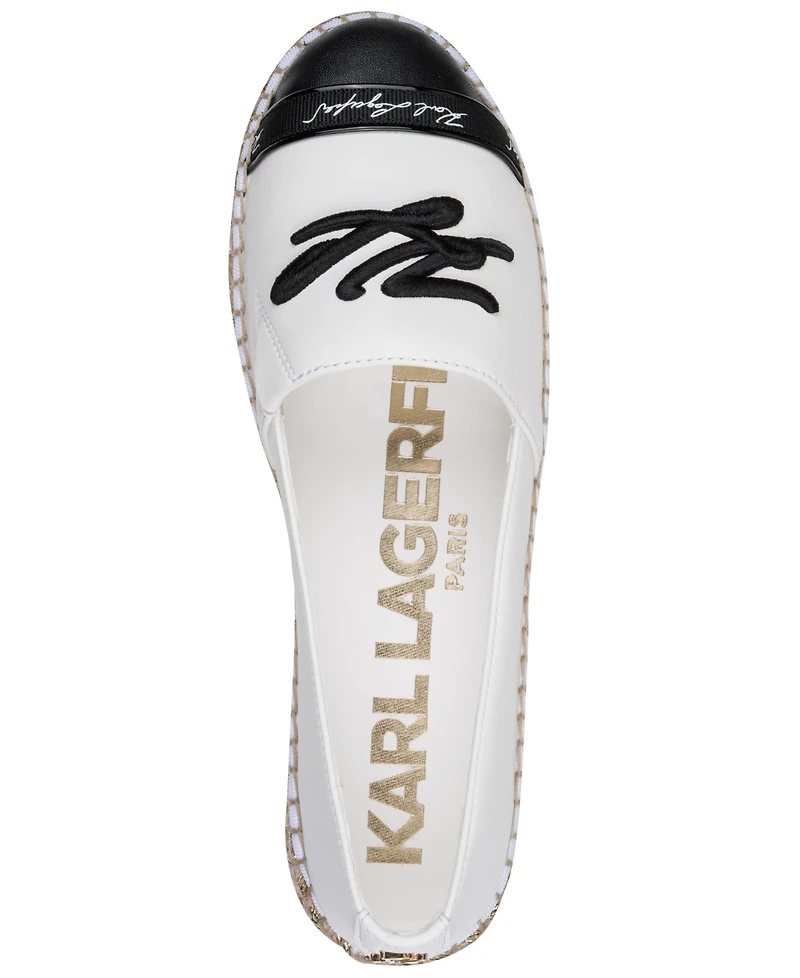 Karl Lagerfeld Paris Women's Millicent Slip-On Espadrilles