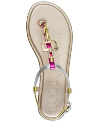 Karl Lagerfeld Paris Women's Carleen Flat Sandals