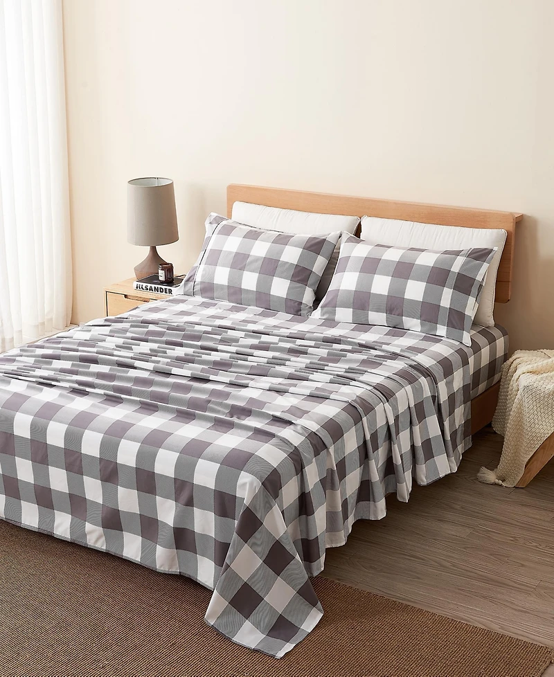 Linery & Co. Ultra-Soft Brushed Printed Microfiber Sheet Set