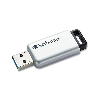 Verbatim 70057 128 Gb Store 'n' Go Secure Pro Usb Flash Drive with Aes 256 Encryption - Silver