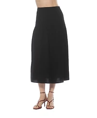 Alexia Admor Women's Michel Dropped Waist Midi Shirred Skirt