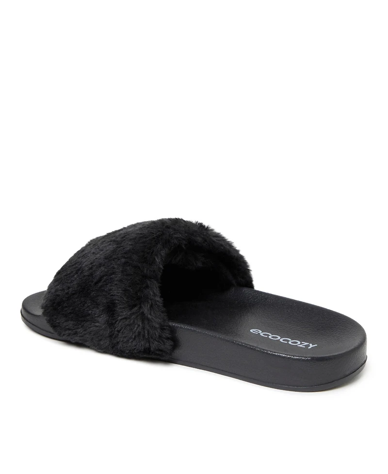 Dearfoams EcoCozy Women's Faux Shearling Slide Sandal