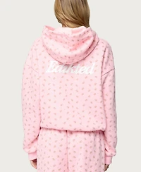 Edikted Womens Flower Power Hoodie