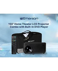 Emerson Evp-2501C 150" Home Theater Lcd Projector Combo with Built-In Dvd Player and Screen