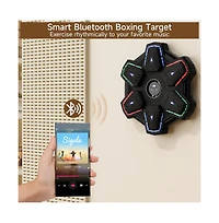 Artudatech Pro Music Boxing Machine with 9 Modes & Led Lights, Wall-Mounted Trainer for Home & Office Fitness