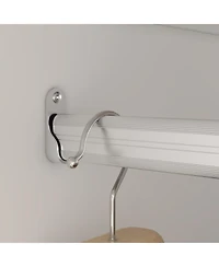 Homsee 3-Doors Armoires Wardrobe with Hanging Rod and Storage Cubes 69.6 in. H x 47.2 in. W x 19.6 in. D