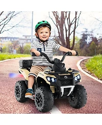 Hongge Kids Electric Atv Ride On Car With Music Spray Function And Storage Box