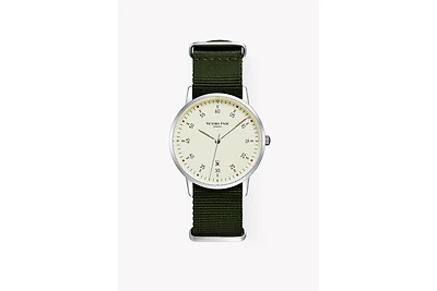 Victoria Hyde London Men's Watch Nylon Strap Orton in Green