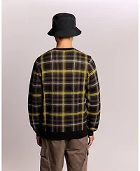 Lyle & Scott Men's Ribbed Jacquard Tartan Crew Neck