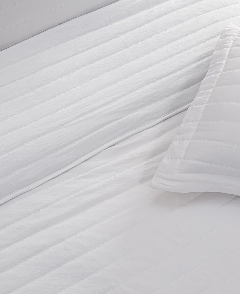 Linery & Co. Channel Stitch Microfiber Quilt Set With Shams