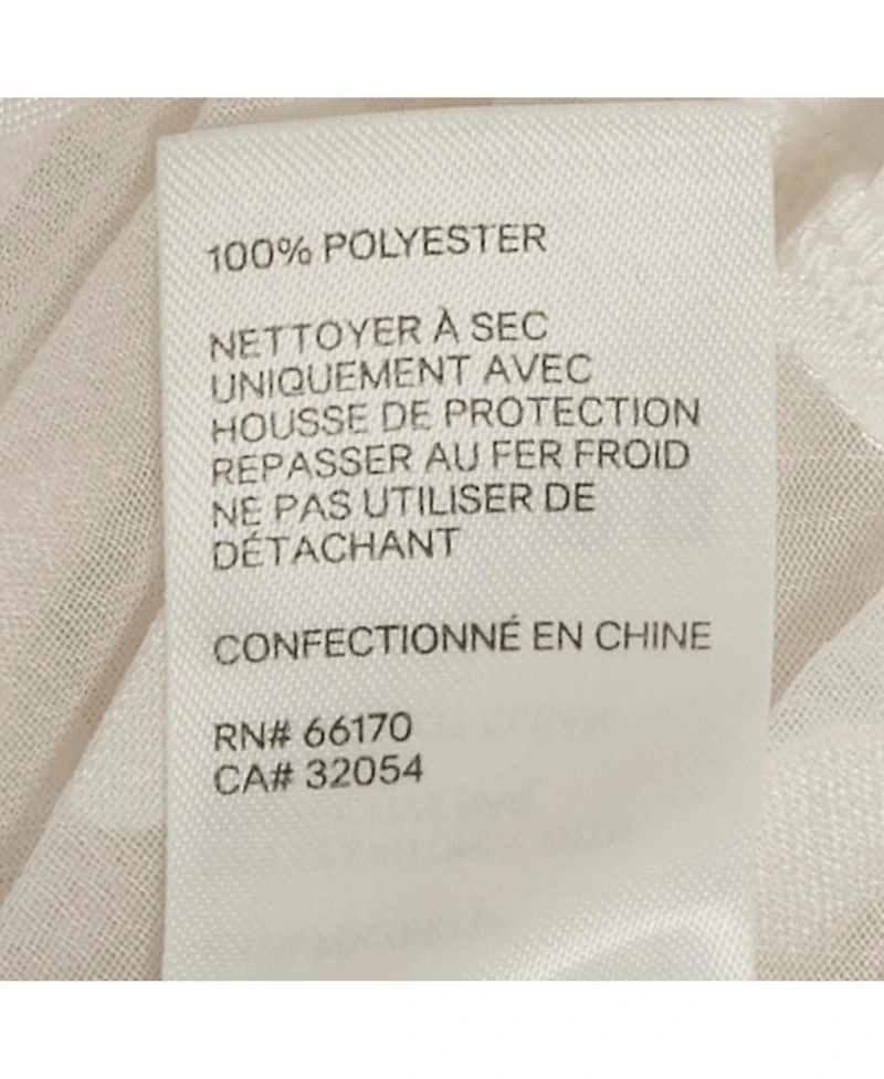 Pre-Owned Zimmermann Women's Dotted Crepe Fil Coupe Pleat Detail Top