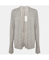 Pre-Owned Zadig & Voltaire Women's Grey Textured Cashmere Daphnee Cardigan