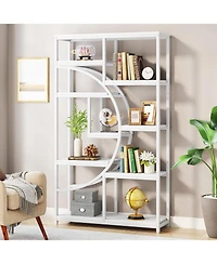 Tribesigns 9-Tier Bookshelf, Freestanding Tall Bookshelves Display Shelf Storage Organizer with 9-Open for Living Room, Bedroom