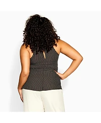 City Chic Women's Mia Stripe Top