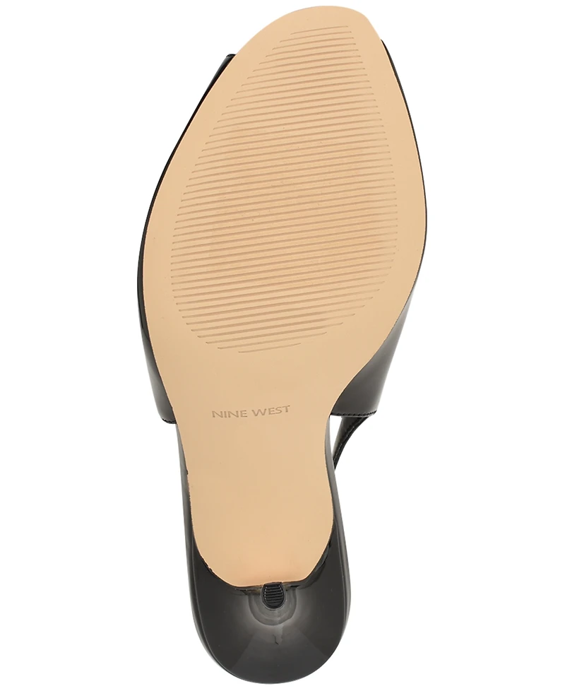 Nine West Women's Pretta Peep Toe Slingback Stiletto Sandals