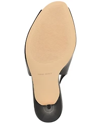 Nine West Women's Pretta Peep Toe Slingback Stiletto Sandals