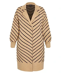 City Chic Women's Plus Stripe Ivy Cardigan