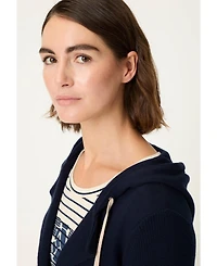 Olsen Women's Knit Hoodie Cardigan Sweater