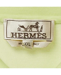 Pre-Owned Hermes Men's Cotton Pique Polo T-Shirt