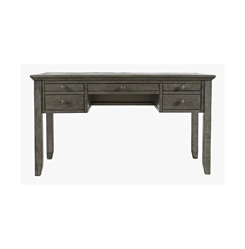 Jofran Rustic Shores Coastal Style Distressed Acacia Usb Charging Desk