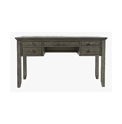 Jofran Rustic Shores Coastal Style Distressed Acacia Usb Charging Desk