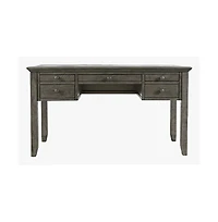 Jofran Rustic Shores Coastal Style Distressed Acacia Usb Charging Desk