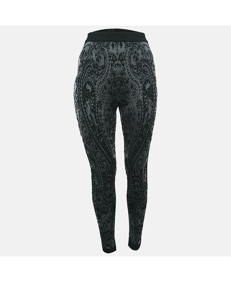 Pre-Owned Balmain Women's Jacquard Jersey Leggings
