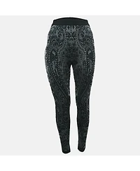 Pre-Owned Balmain Women's Jacquard Jersey Leggings