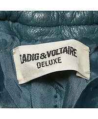 Pre-Owned Zadig & Voltaire Women's Deluxeteal Genuine Leather Parone Pants