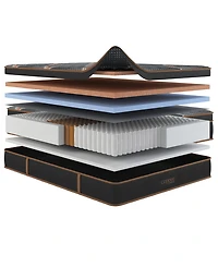 Spring Air Copper Hybrid Quilted 16.5" Cushion Firm Euro Pillow Top Mattress, King