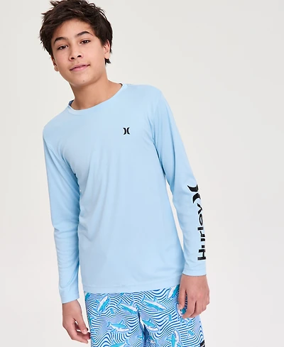 Hurley Big Boys Icon Upf 50+ Long-Sleeve T-Shirt