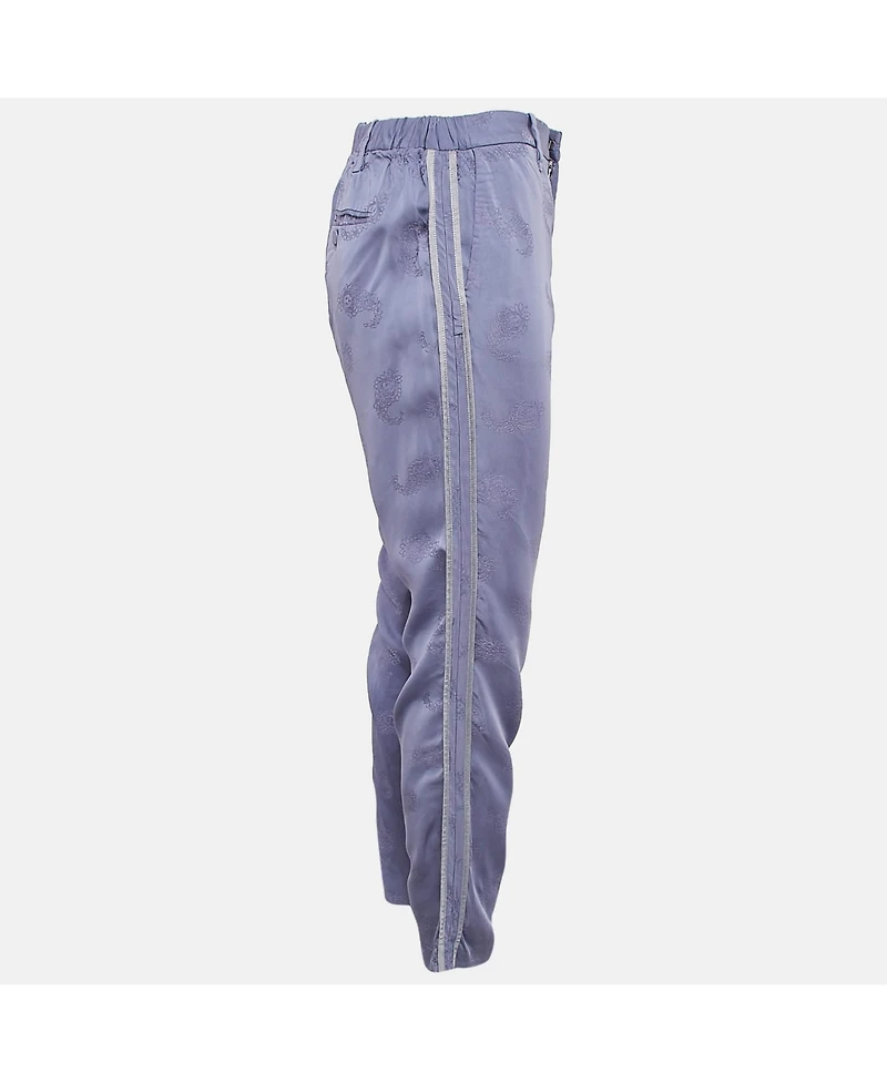 Pre-Owned Zadig & Voltaire Women's Floral Jacquard Trousers