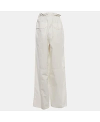 Pre-Owned Hermes Women's Cotton Wide Leg Trousers