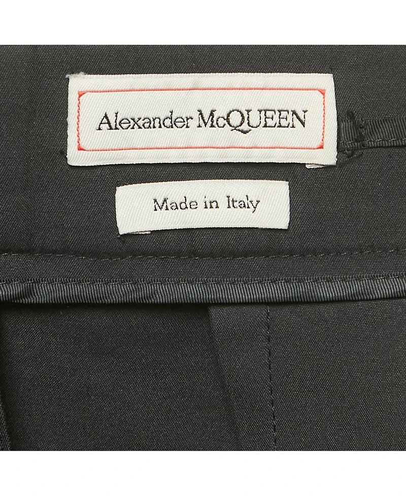 Pre-Owned Alexander Mcqueen Women's Cotton And Silk Tailored Trousers