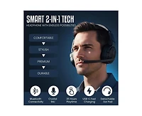 Philips Mono/Stereo Bluetooth Headset with Noise-Cancelling Microphone Crystal-Clear Hands-Free Calls