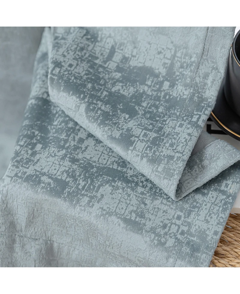 Awesome Home Fleece Textured Light Filtering Grommet Curtains Pair