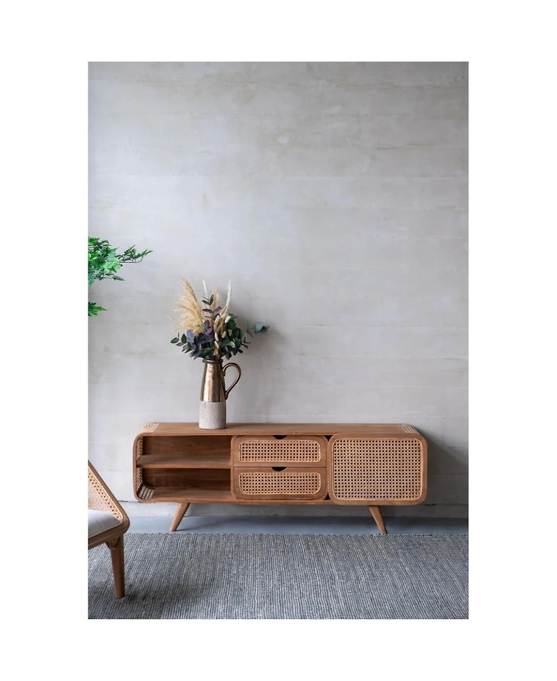 Streamdale Furniture Streamdale 59x15x20" Teak Cabinet