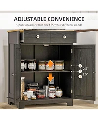 Homcom Buffet Cabinet, Bar Cabinet with 2 Drawers,