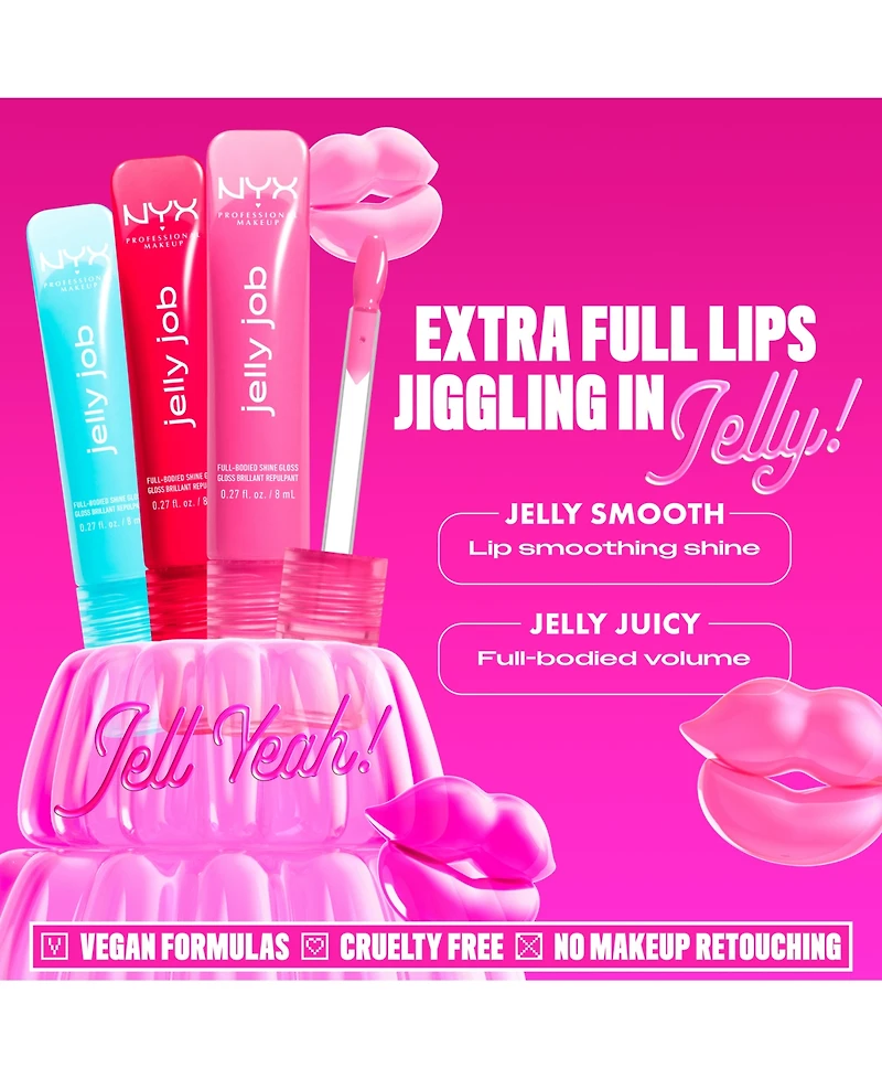 Nyx Professional Makeup Jelly Job Lip Gloss, 0.27 oz.