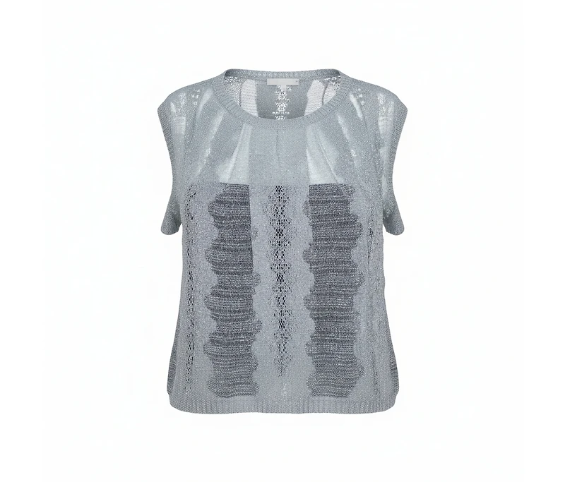 Pre-Owned Missoni Women's Jacquard Knit Raglan Sleeve Top