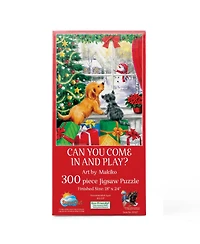 SunsOut Can You Come in and Play 300 piece Jigsaw Puzzle for Adults Christmas