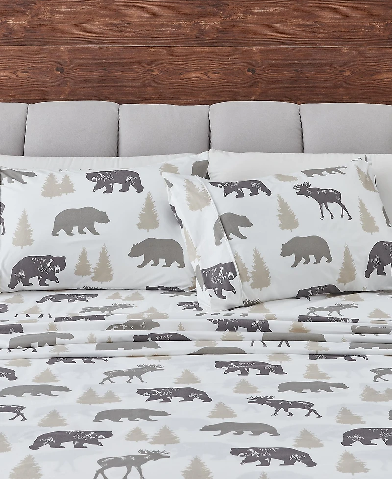 Linery & Co. Ultra-Soft Lodge-Inspired Brushed Microfiber Sheet Set