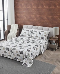 Linery & Co. Ultra-Soft Lodge-Inspired Brushed Microfiber Sheet Set