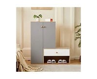 sumyeg Modern Multi-functional Storage Shoe Cabinets with Adjustable Shelves