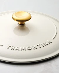 Tramontina Cast Iron 6.5-Quart Round Dutch Oven Pot with Lid