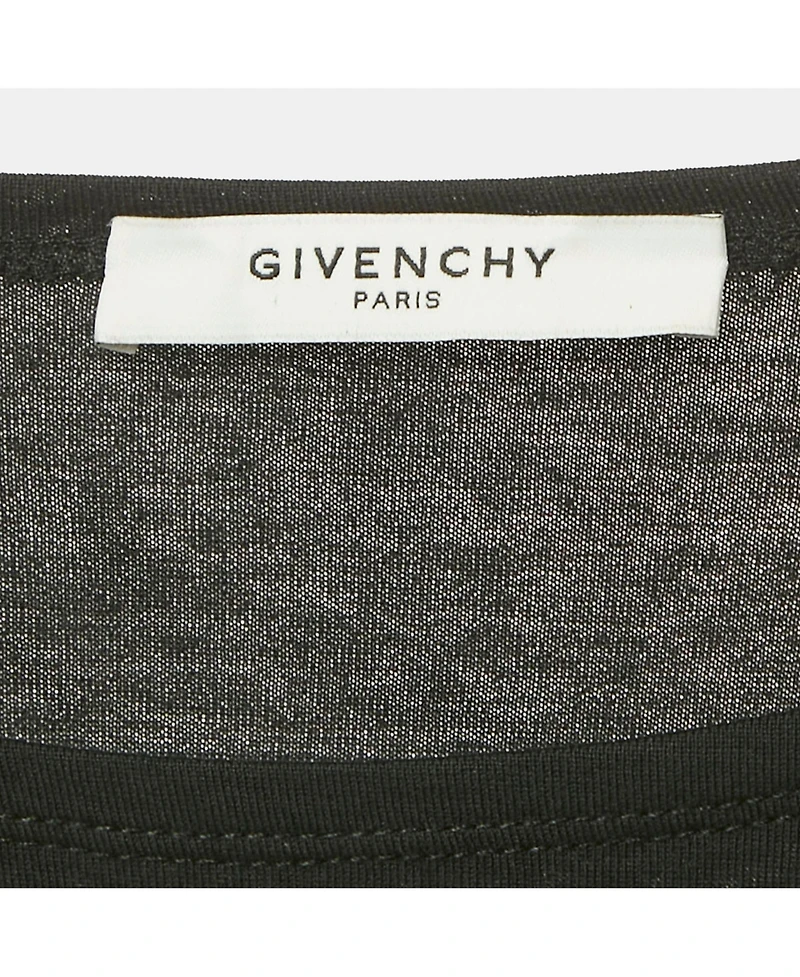 Pre-Owned Givenchy Women's Black Logo Print Cotton Oversized T-Shirt