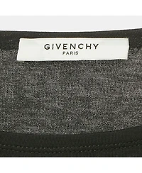 Pre-Owned Givenchy Women's Black Logo Print Cotton Oversized T-Shirt
