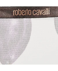 Pre-Owned Roberto Cavalli Women's Multicolor Floral Print Silk Ruffle Belted Dress